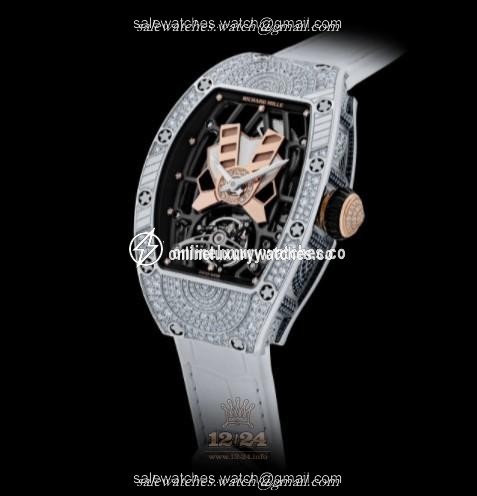 Richard Mille Women's Collection Watch RM 71-01 52 mm White gold Case