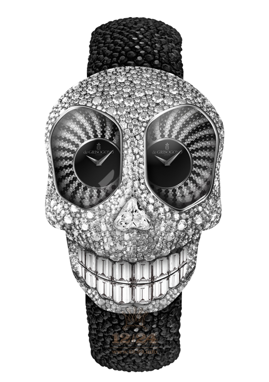 de Grisogono Crazyskull Watch CS-S02 White gold Case Black Dial