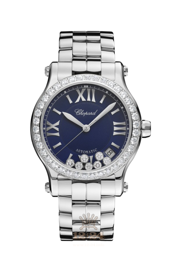 Chopard Happy Diamonds Watch 278559-3007 36 mm Stainless steel Case Dark blue Dial
