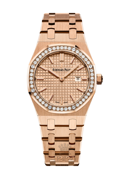 Audemars Piguet Royal Oak Watch 67651OR.ZZ.1261OR.03 33 mm Pink gold Case Golden Dial