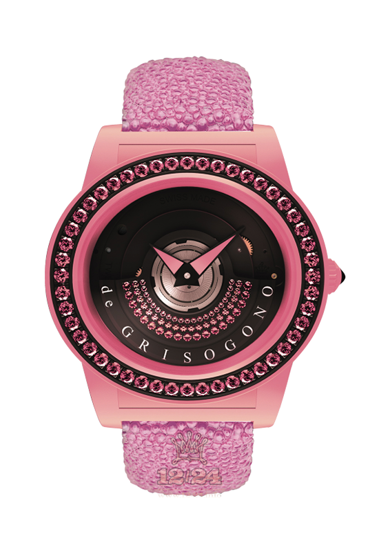 de Grisogono Tondo Watch TBN-S03 Black Pink Dial
