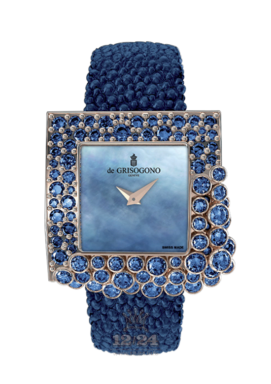 de Grisogono Sugar Watch S-S08 Pink gold Case Dark blue Dial