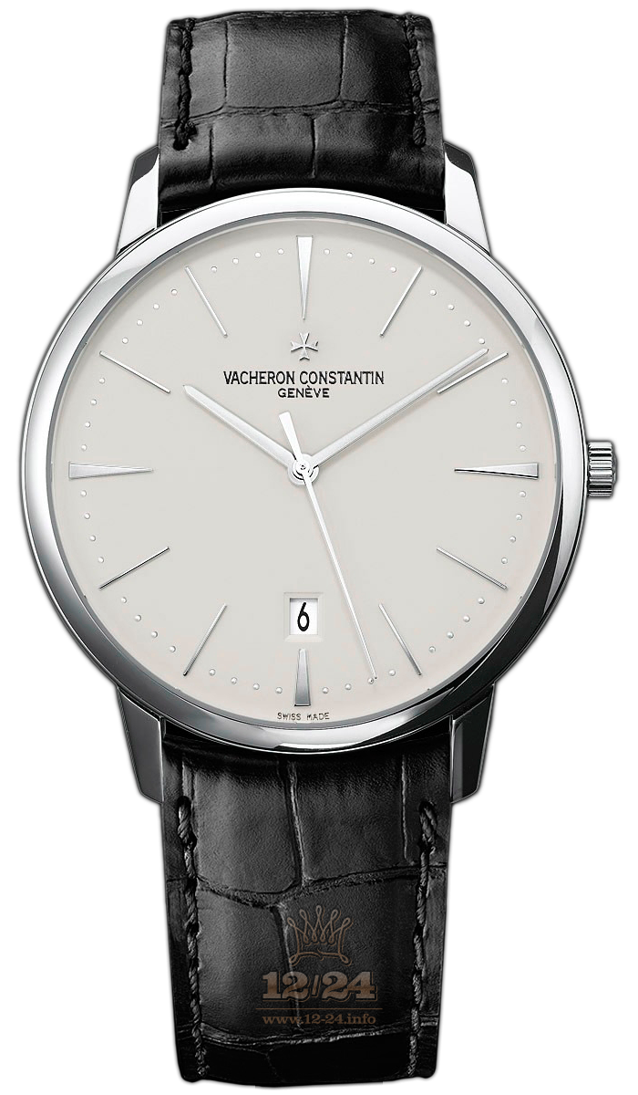 Vacheron Constantin Patrimony Watch 85180/000G-9230 40 mm White gold Case Gray Silver Dial
