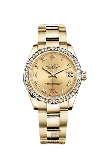 Rolex Datejust Watch 178288-0065 31 mm Yellow gold Case Golden Dial