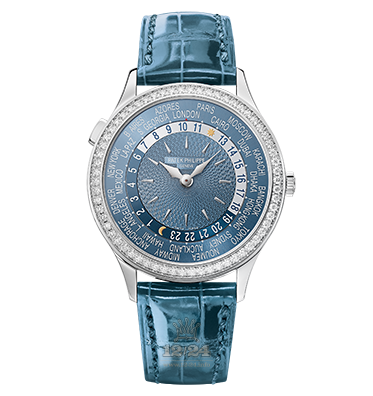 Patek Philippe Complications Watch 7130G-014 36 mm White gold Case Blue Dial