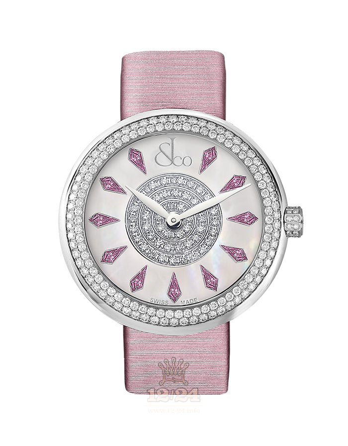 Jacob & Co Ladies Collection Watch 210.020.10.RT.KC.3NS 38 mm Stainless steel Case White Dial