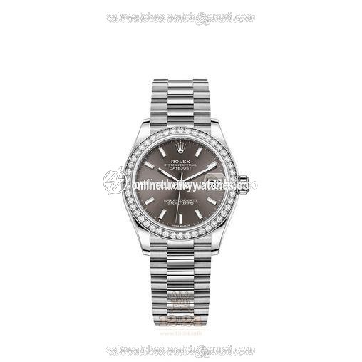 Rolex Datejust Watch 278289rbr-0014 31 mm White gold Case Gray Dial