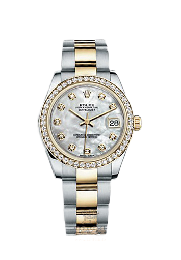 Rolex Datejust Watch 178383-0020 31 mm Steel / Yellow gold Case White Dial
