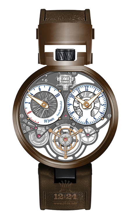 Bovet Bovet By Pininfarina Watch TPINS021 44 mm Titanium PVD coating Case White Dial