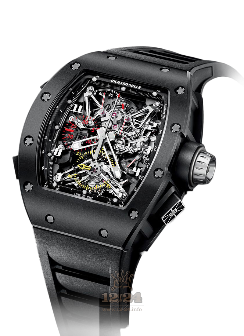 Richard Mille Men's Collection Watch RM 050 Tourbillon Competition Chronograph    Felipe Massa 50 mm Titanium Case
