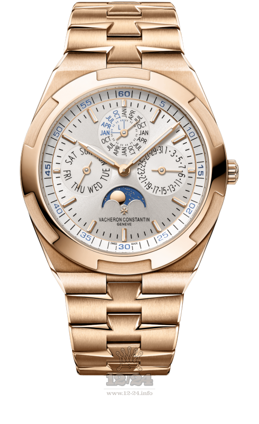 Vacheron Constantin Overseas Watch 4300V/120R-B064 42 mm Pink gold Case Silver Dial