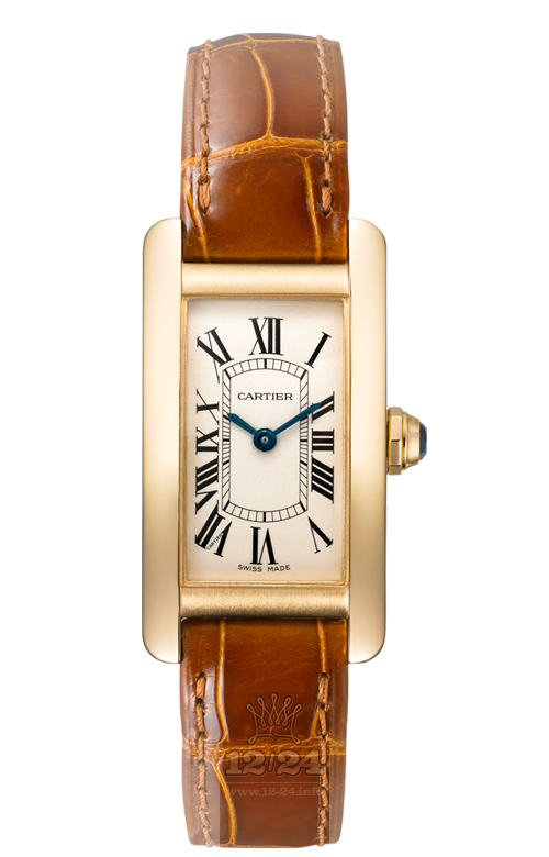 Cartier Tank Watch W2601556 35 mm Yellow gold Case Silver Dial