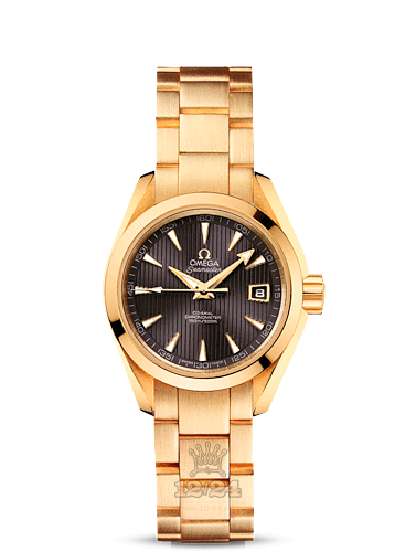 Omega Aqua Terra 150 M Watch 231.50.30.20.06.002 30 mm Yellow gold Case Gray Dial
