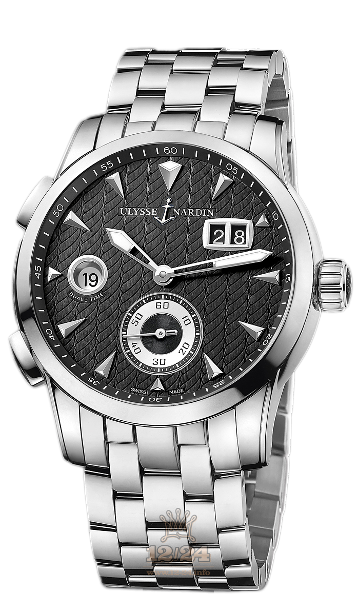 Ulysse Nardin Classic Watch 3343-126-7/912 42 mm Stainless steel Case Silver Dial