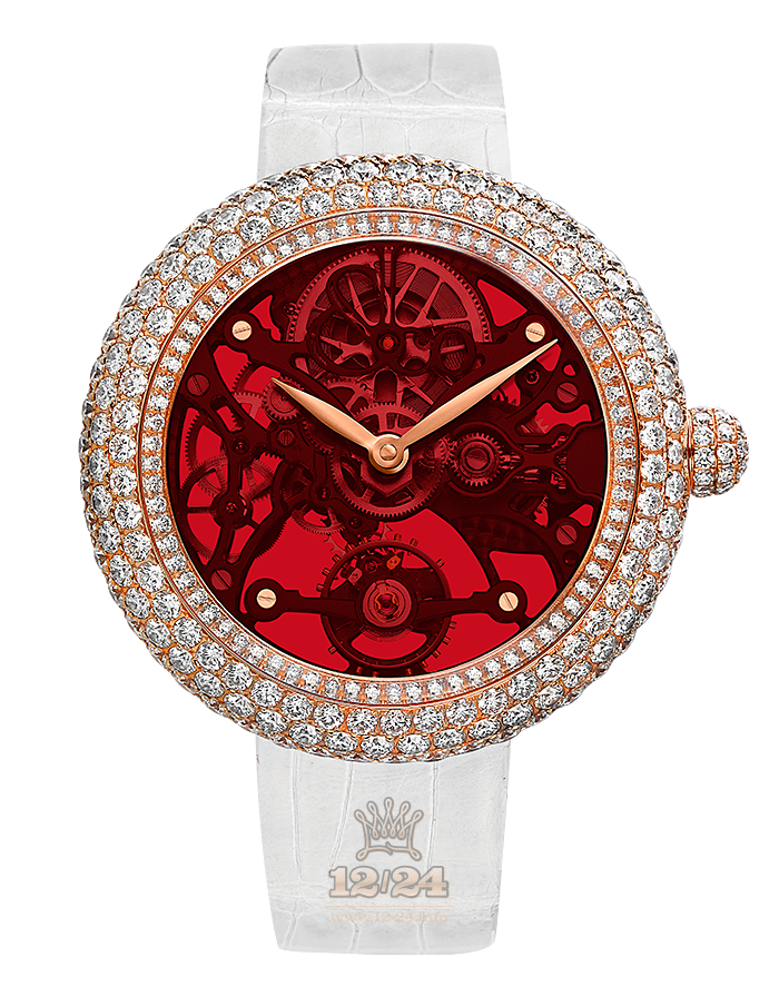Jacob & Co Ladies Collection Watch BS431.40.RD.QR.A 44 mm Pink gold Case Red Dial