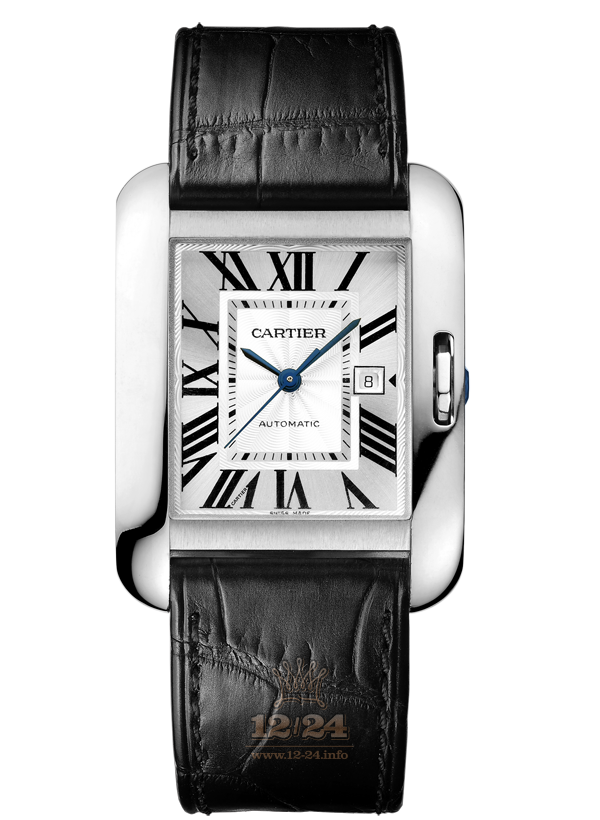 Cartier Tank Watch W5310031 30 mm White gold Case Silver Dial