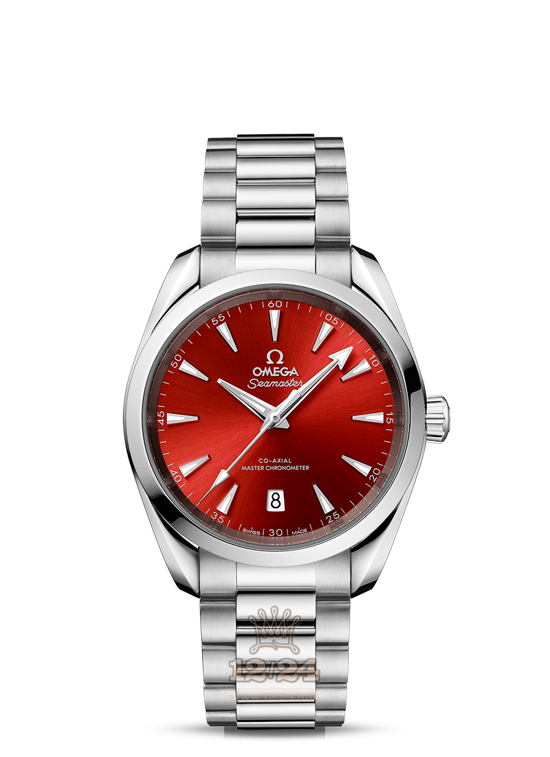 Omega Seamaster Watch 220.10.38.20.13.003 38 mm Stainless steel Case Red Dial