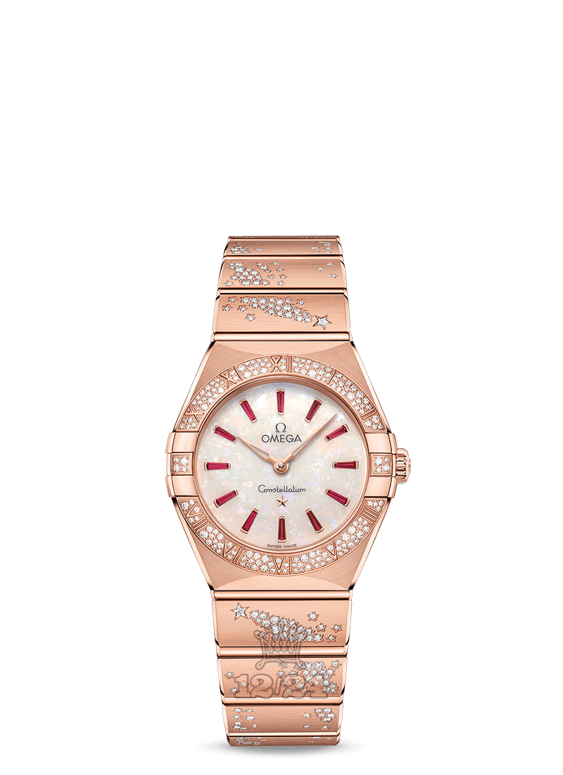 Omega Constellation Watch 131.55.28.60.99.003 28 mm Pink gold Case White Dial