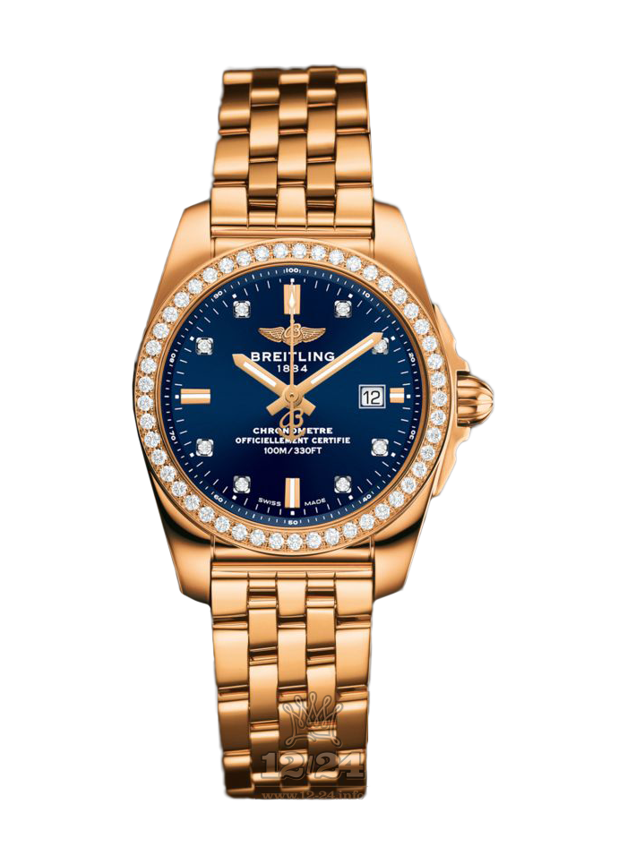 Breitling Galactic Watch H7234853|C964|791H 29 mm Pink gold Case Dark blue Dial