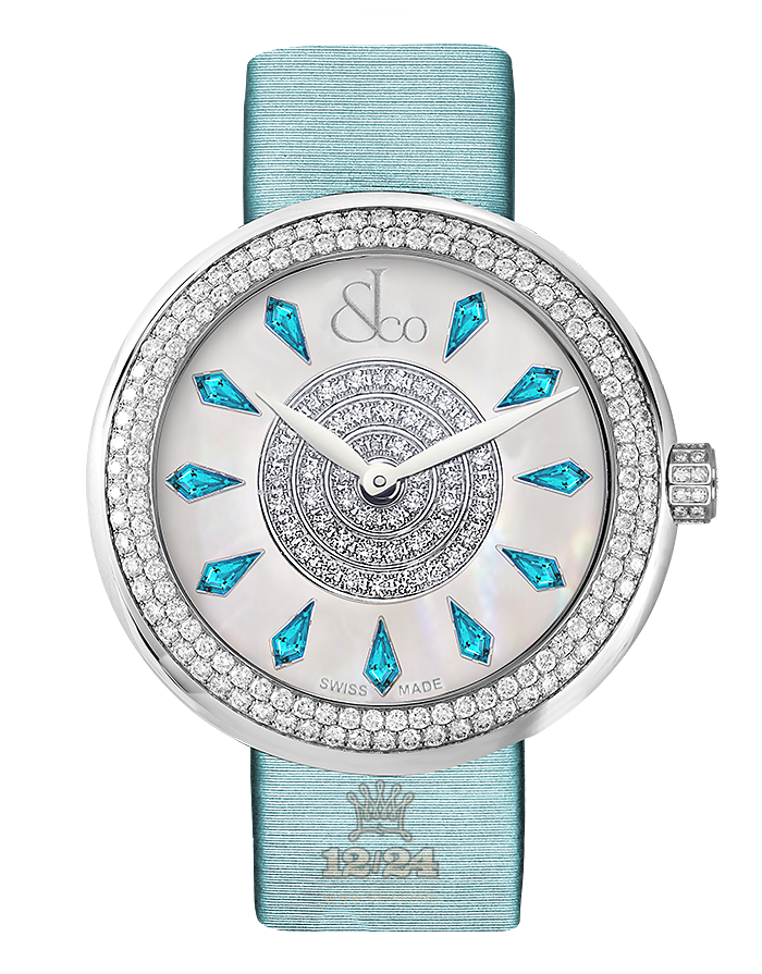 Jacob & Co Ladies Collection Watch 210.030.10.RT.KG.3NS 44 mm Stainless steel Case White Dial