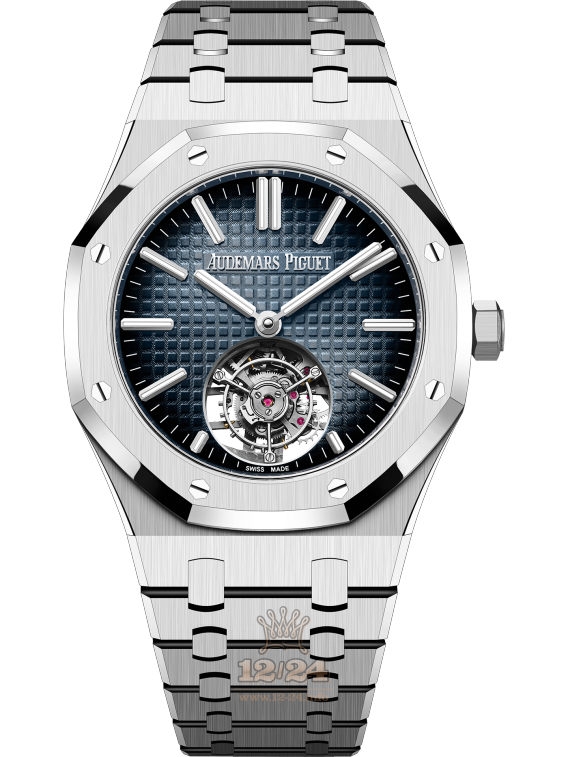 Audemars Piguet Royal Oak Watch 26730ST.OO.1320ST.01 41 mm Stainless steel Case Dark blue Dial