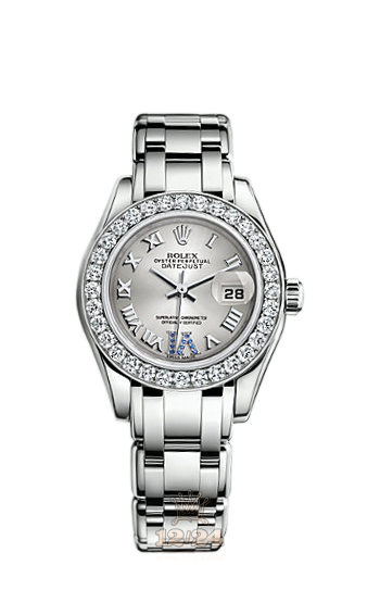 Rolex Pearlmaster Watch 80299-0162 29 mm White gold Case Silver Dial