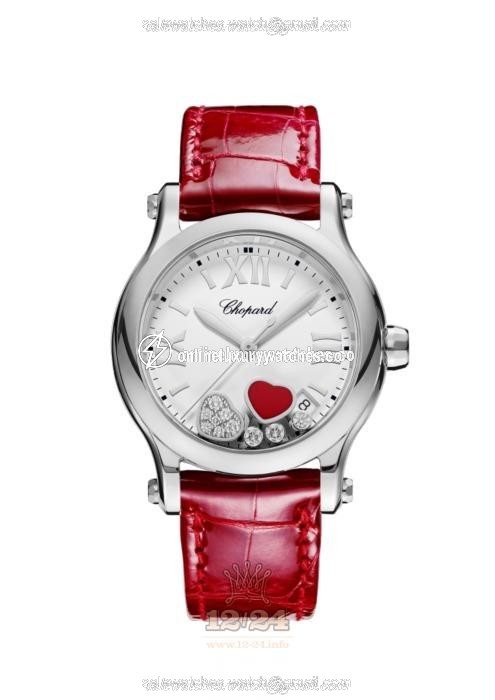 Chopard Happy Sport Watch 278582-3005 36 mm Stainless steel Case White Dial