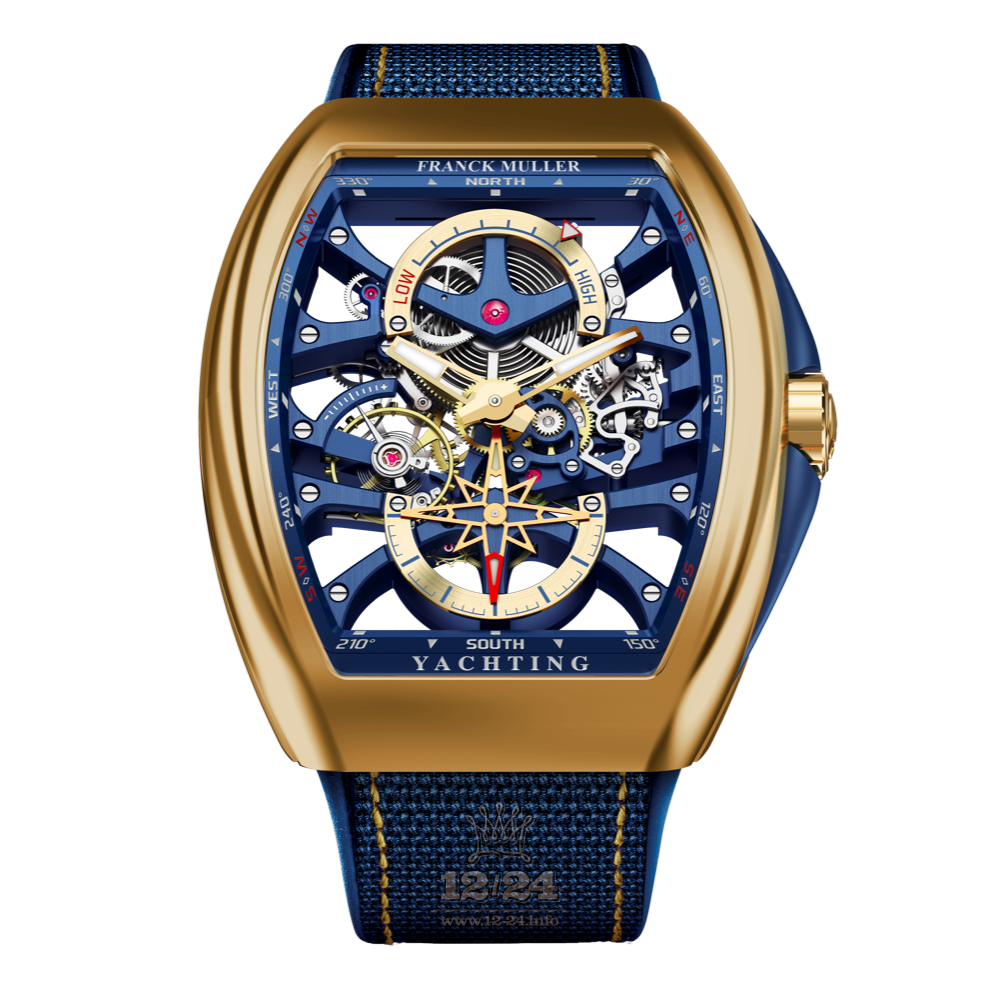 Franck Muller Vanguard Watch V 45 S6 PR SQT ANCRE FM YACHT 3N 44 mm Yellow gold Case