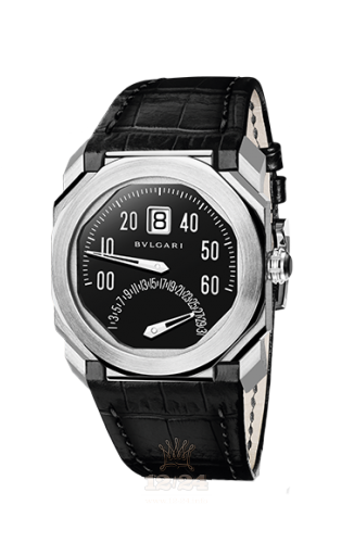 Bvlgari Octo Watch 102369 BGO38BSLDBR 38 mm Stainless steel Case Black Dial