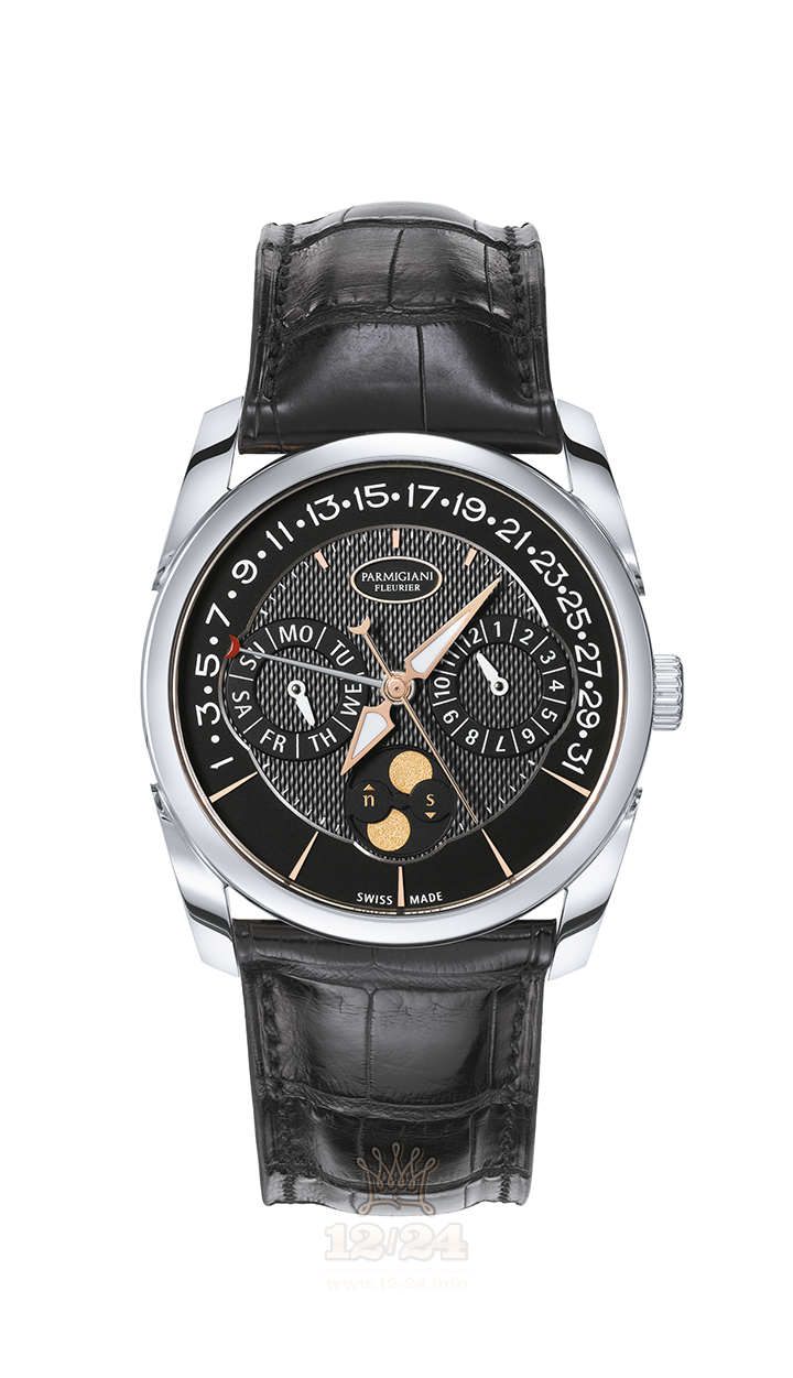 Parmigiani Fleurier Tonda Watch PFC272-1200200-HA1441 White gold Case Black Dial
