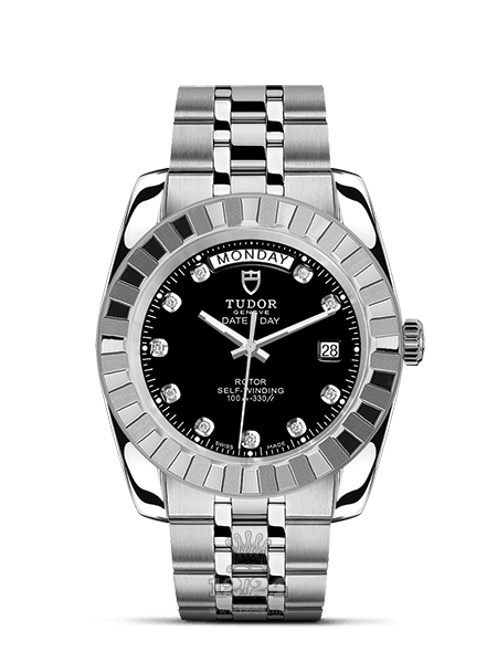 Tudor Classic Watch M23010-0017 41 mm Stainless steel Case Black Dial