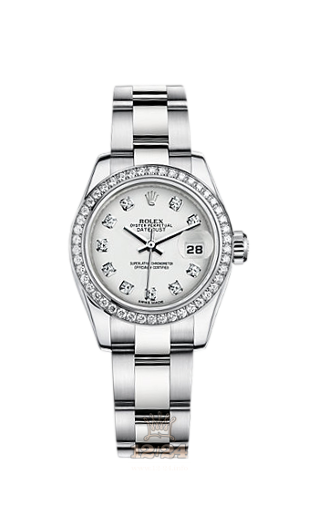 Rolex Lady-Datejust Watch 179384-0026 26 mm Steel / White gold Case White Dial