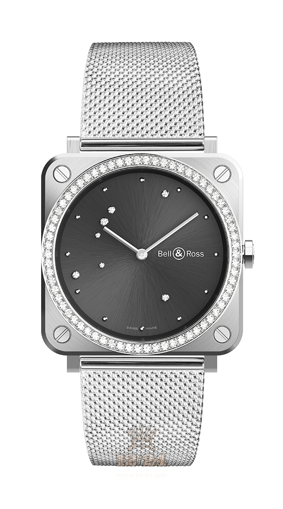Bell & Ross Instruments Watch BRS-ERU-ST-LGD/SST 39 mm Stainless steel Case Gray Dial