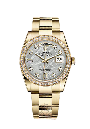 Rolex Day-Date Watch 118348-0097 36 mm Yellow gold Case Gray Dial