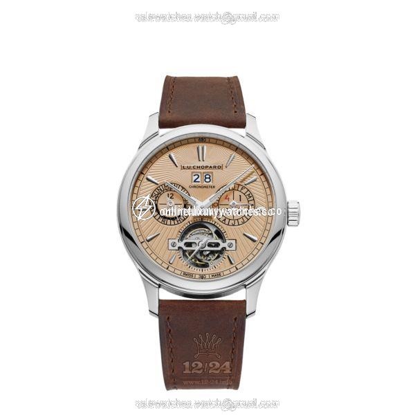 Chopard L.U.C Watch 161940-1001 43 mm White gold Case Orange Dial