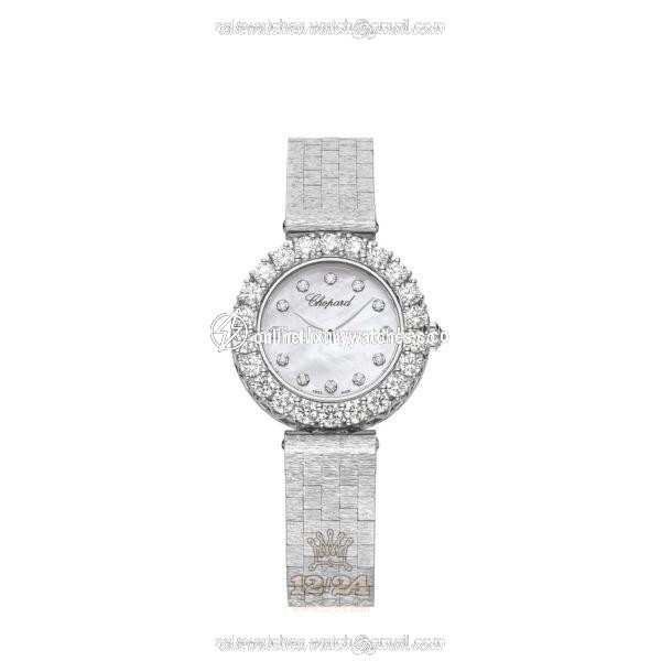Chopard L Heure du Diamant Watch 10A178-1106 26 mm White gold Case White Dial