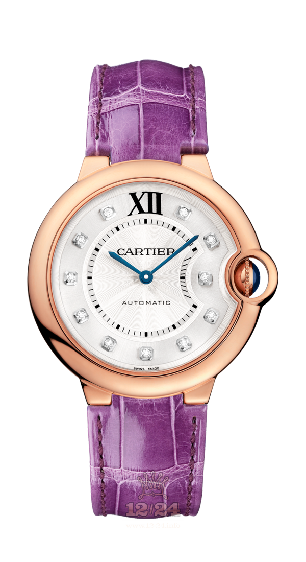 Cartier Ballon Bleu de Cartier Watch WJBB0010 36 mm Pink gold Case Silver Dial