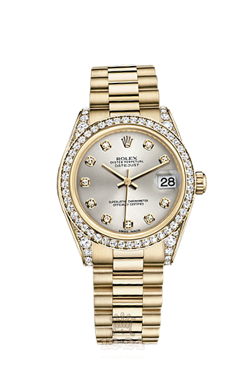 Rolex Datejust Watch 178158-0018 31 mm Yellow gold Case Black Dial