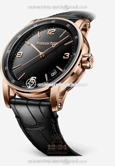 Audemars Piguet Code 11.59 Watch 15210OR.OO.A002CR.01 41 mm Pink gold Case Black Dial