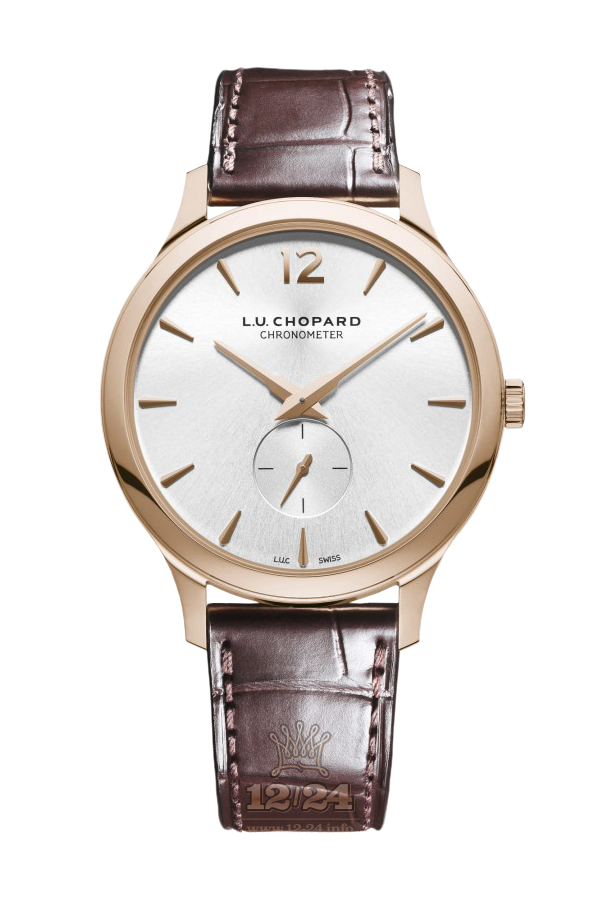 Chopard L.U.C Watch 161948-5001 40 mm Pink gold Case Silver Dial