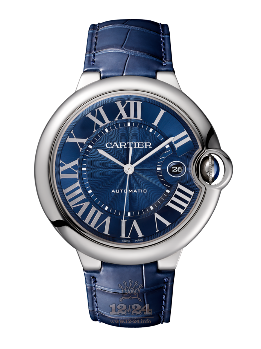 Cartier Ballon Bleu de Cartier Watch WSBB0025 42 mm Stainless steel Case Dark blue Dial