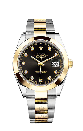 Rolex Datejust Watch 126303-0005 41 mm Steel / Yellow gold Case Black Dial