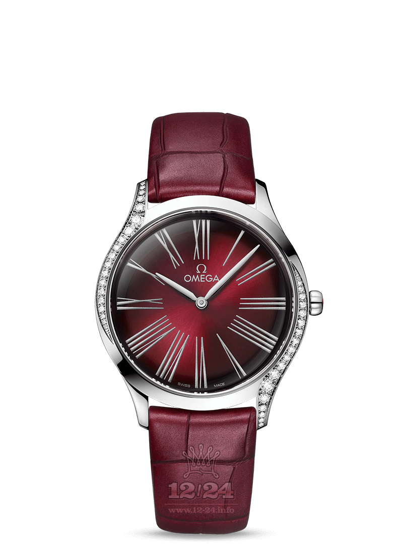 Omega Tresor Watch 428.18.36.60.11.001 36 mm Stainless steel Case Red Dial