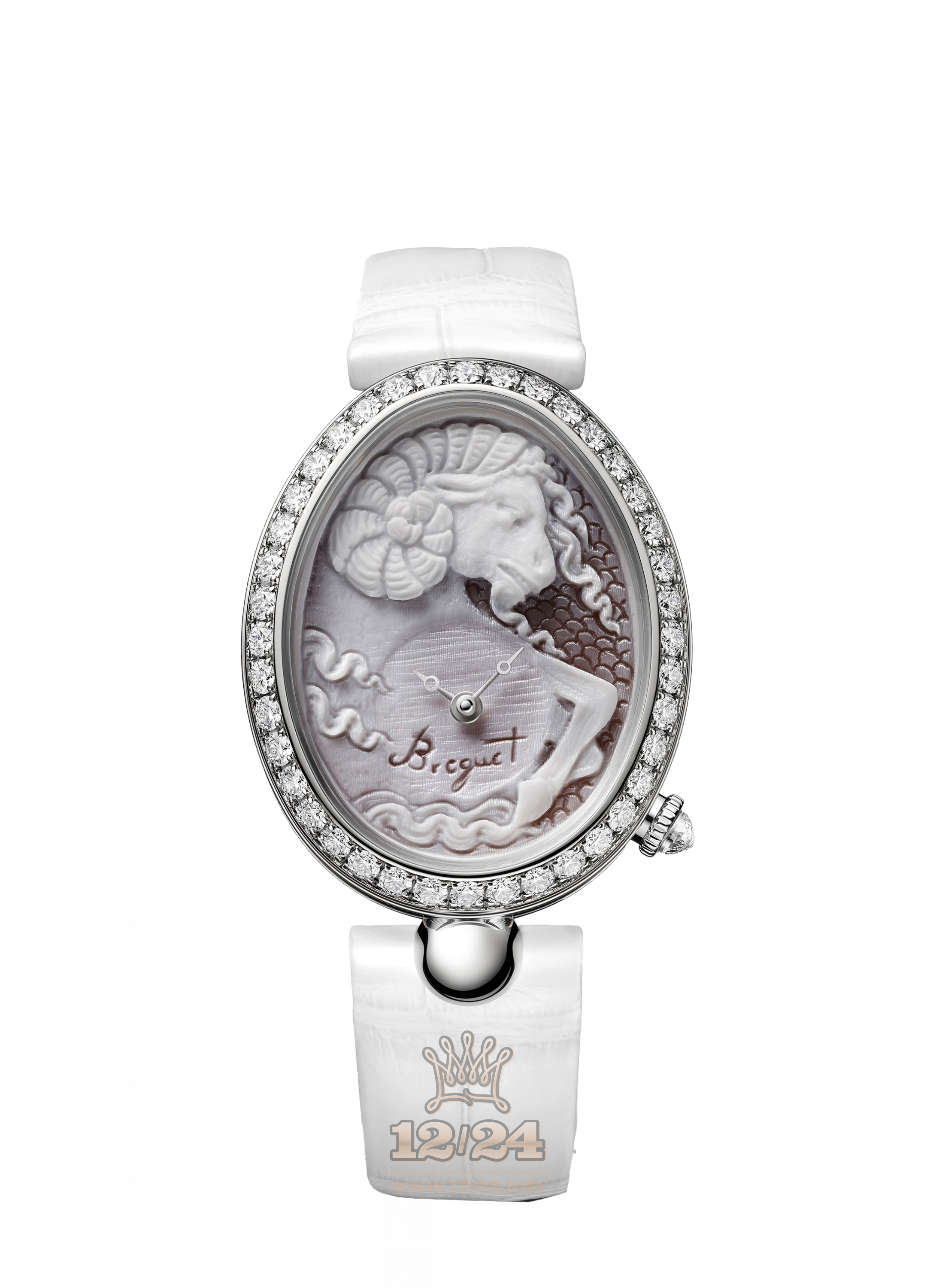 Breguet Reine de Naples Watch 8958BB/55/974 06/D00D 40 mm White gold Case White Gray Dial