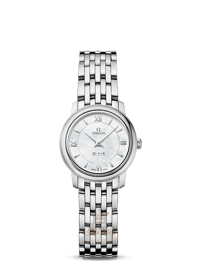 Omega Prestige Watch 424.10.24.60.05.001 24 mm Stainless steel Case White Dial