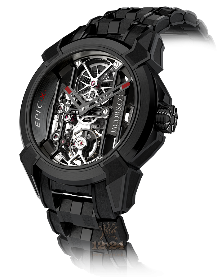 Jacob & Co Gents Collection Watch EX100.21.PS.OP.A21AA 44 mm Titanium DLC coating Case