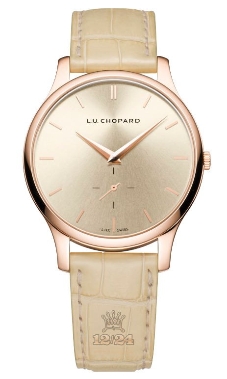 Chopard L.U.C Watch 161920-5005 40 mm Pink gold Case Beige Dial