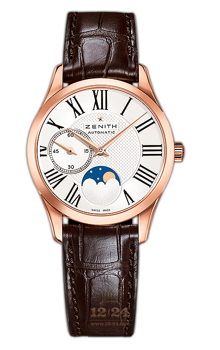 Zenith Elite Watch 18.2310.692/02.C709 33 mm Pink gold Case Silver Dial