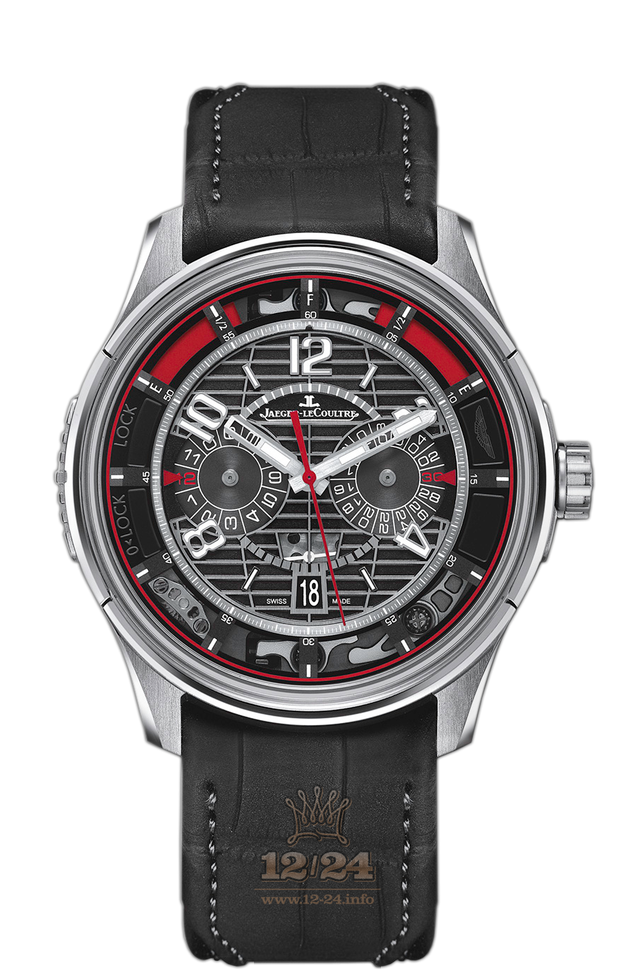 Jaeger-LeCoultre Master Extreme Watch 194T470 44 mm Titanium Case Black Red Dial