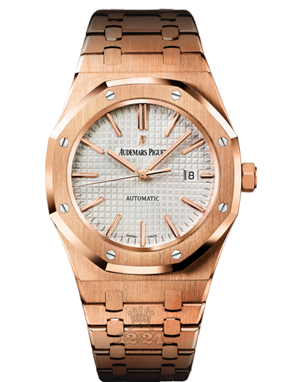 Audemars Piguet Royal Oak Watch 15400OR.OO.1220OR.02 41 mm Pink gold Case White Dial